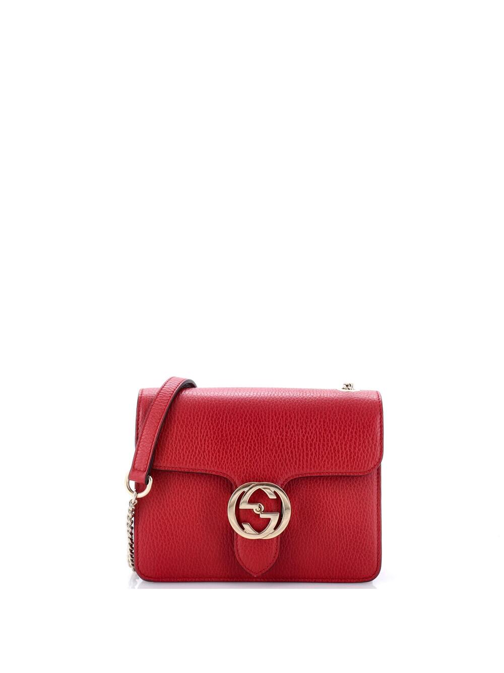 Gucci Interlocking Shoulder Bag Leather #368891G10B